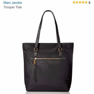 Marc Jacobs Trooper Tote: Zipped, Nylon,  Black